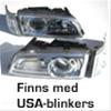 Projektorframlyktor med blinkers, Krom