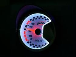 bild SWOOSH 52mm Volt - Vit/Röd belysning vit tavla