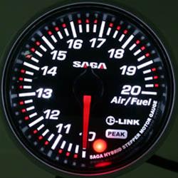 bild SWOOSH / SAGA 60mm A/F -  Vit/Röd belysning Svart tavla
