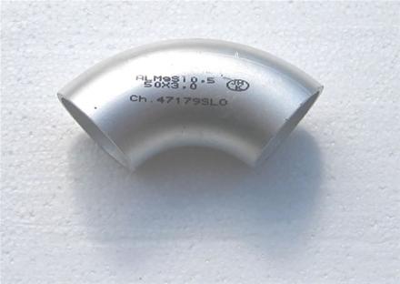 bild Sömlös Aluminium rörböj 30x3