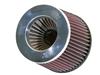 K&N Krom Dubbelkonat luftfilter 76mm