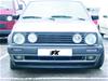 Emblemlös Grill för VW Golf 2 Dual lights