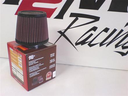 bild K&N Svart Enkelkonat luftfilter 70mm