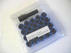 bild Racing hjulmuttrar Blå M12 1,25mm