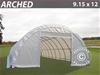Rundbågehall  9,15 x 12 x 4,50 Vit PVC (600 g/m²)