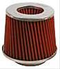 Rött dubbelkonat bomulls filter
